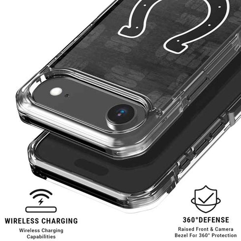 NFL Indianapolis Colts Black & White iPhone 17 Air Clear Case