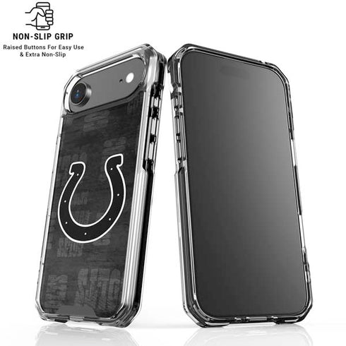NFL Indianapolis Colts Black & White iPhone 17 Air Clear Case