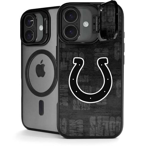 NFL Indianapolis Colts Black & White iPhone 17 Kickstand Case