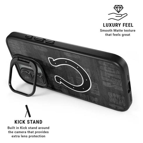 NFL Indianapolis Colts Black & White iPhone 17 Kickstand Case