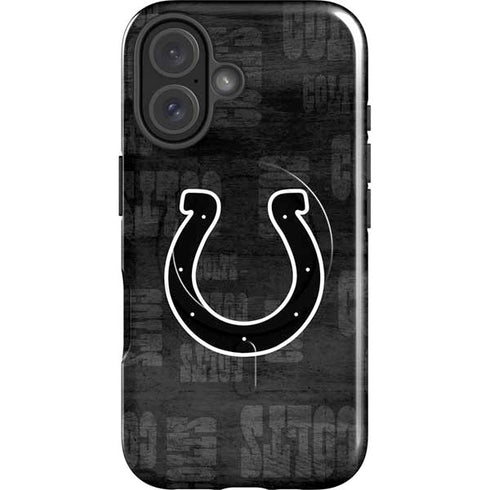 NFL Indianapolis Colts Black & White iPhone 17 Magsafe Impact Case