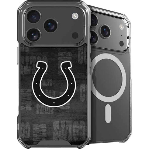 NFL Indianapolis Colts Black & White iPhone 17 Pro MagSafe Case