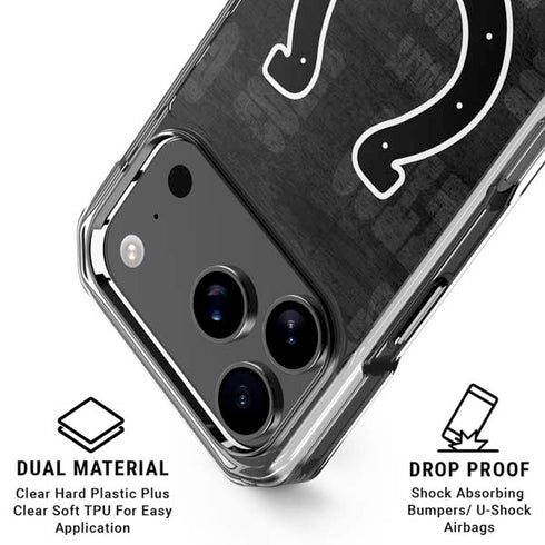 NFL Indianapolis Colts Black & White iPhone 17 Pro MagSafe Case