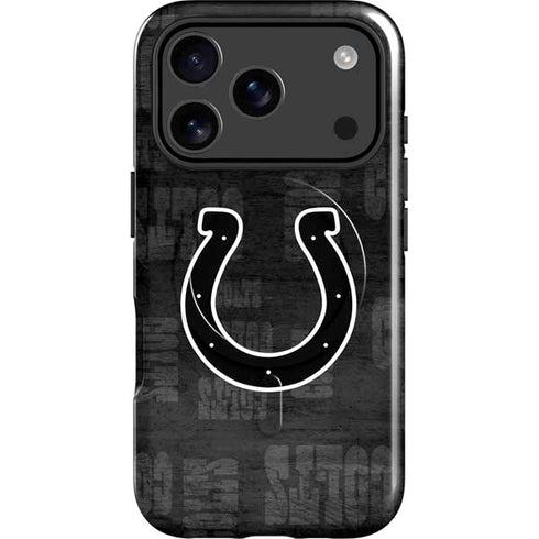 NFL Indianapolis Colts Black & White iPhone 17 Pro Magsafe Impact Case