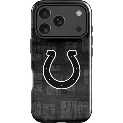 NFL Indianapolis Colts Black & White iPhone 17 Pro Max Impact Case