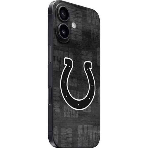 NFL Indianapolis Colts Black & White iPhone 17 Skin