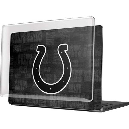 NFL Indianapolis Colts Black & White MacBook Pro 14in (2021-24) Case plus Skin