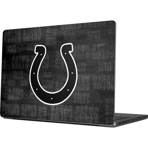 NFL Indianapolis Colts Black & White Apple MacBook Pro 14-inch Skin