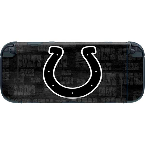 NFL Indianapolis Colts Black & White Nintendo Switch 2 (2025) with Joy-Con Skin