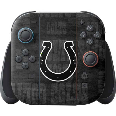 NFL Indianapolis Colts Black & White Nintendo Switch 2 (2025) Joy-Con Controller Skin