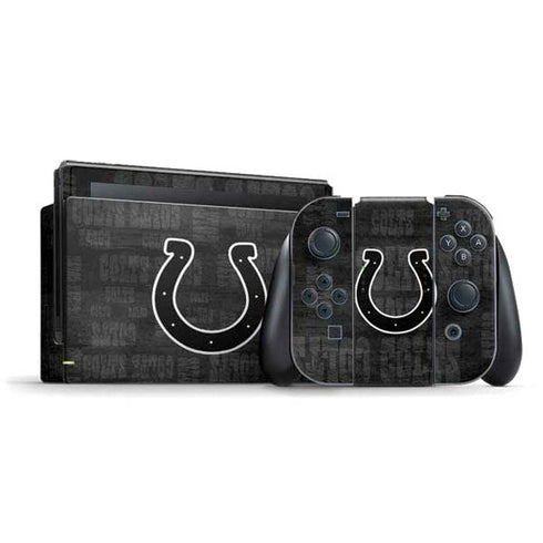 NFL Indianapolis Colts Black & White Nintendo Skins