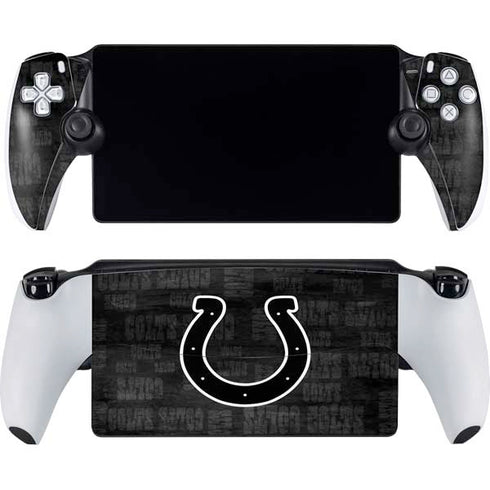 NFL Indianapolis Colts Black & White PlayStation Portal Remote Player Skin