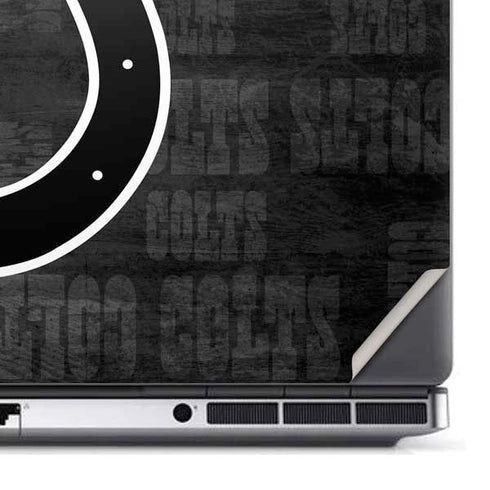 NFL Indianapolis Colts Black & White Dell Precision Skin