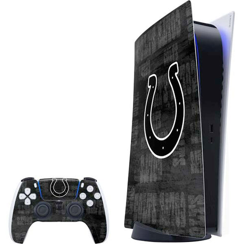 NFL Indianapolis Colts Black & White PlayStation PS5 Skins
