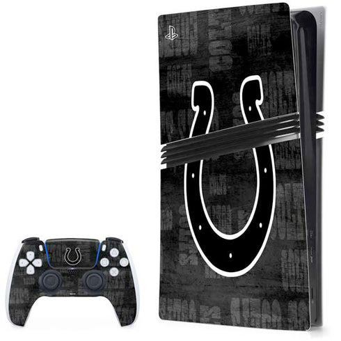 NFL Indianapolis Colts Black & White PlayStation PS5 Skins