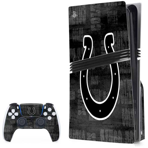 NFL Indianapolis Colts Black & White PlayStation PS5 Skins