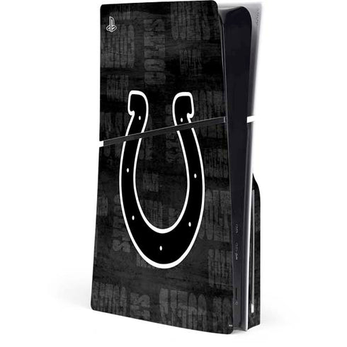 NFL Indianapolis Colts Black & White PlayStation PS5 Skins