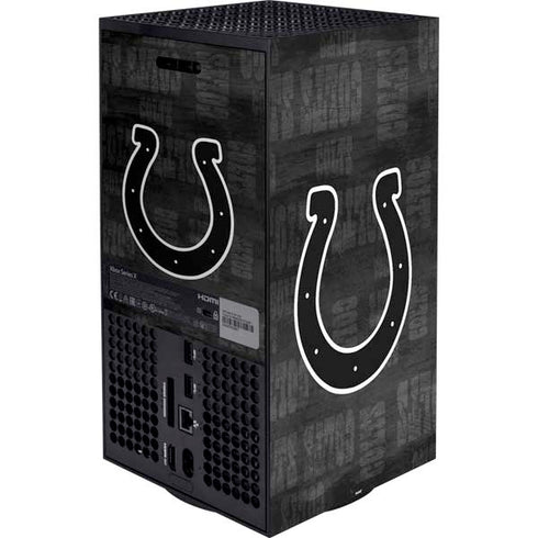 NFL Indianapolis Colts Black & White XBox Series X Digital Edition Bundle Skin