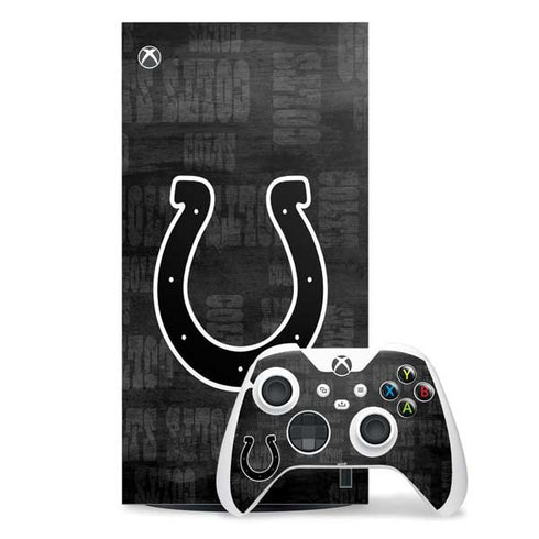 NFL Indianapolis Colts Black & White Xbox Series X Skins