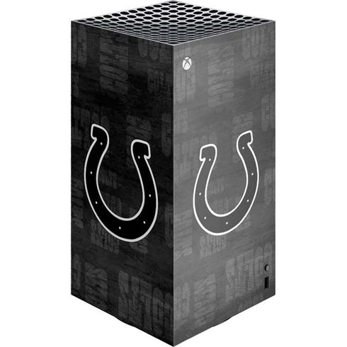 NFL Indianapolis Colts Black & White XBox Series X Digital Edition Console Skin