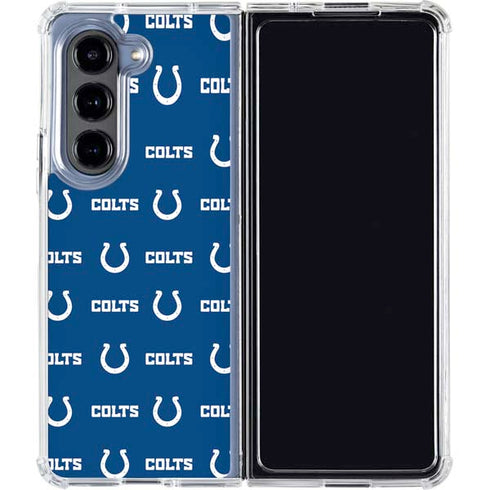 NFL Indianapolis Colts Blitz Series Galaxy Z Fold5 5G Clear Case