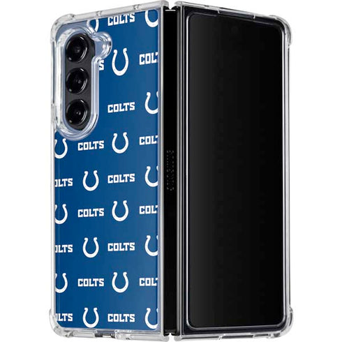 NFL Indianapolis Colts Blitz Series Galaxy Z Fold5 5G Clear Case