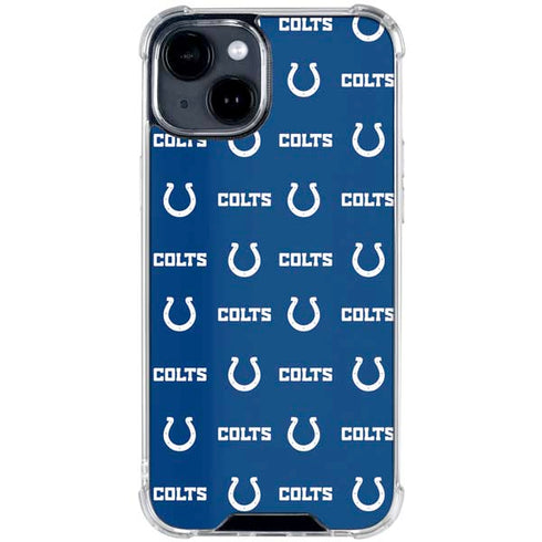 NFL Indianapolis Colts Blitz Series iPhone 15 Clear Case
