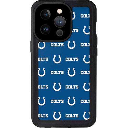 NFL Indianapolis Colts Blitz Series iPhone 15 Pro Waterproof Case