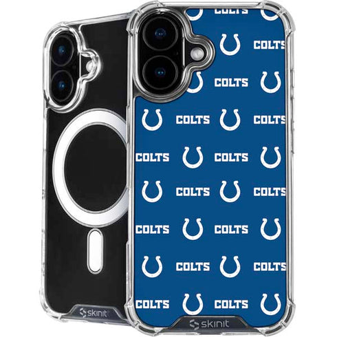 NFL Indianapolis Colts Blitz Series iPhone 16 Plus MagSafe Case