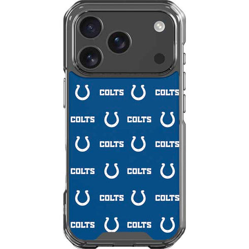 NFL Indianapolis Colts Blitz Series iPhone 18 Pro Clear Case