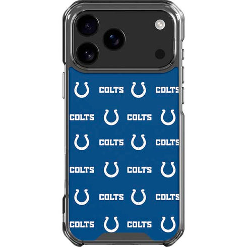 NFL Indianapolis Colts Blitz Series iPhone 18 Pro Max Clear Case