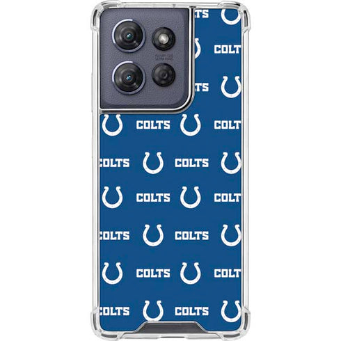 NFL Indianapolis Colts Blitz Series Moto G Play 5G (2025) Clear Case