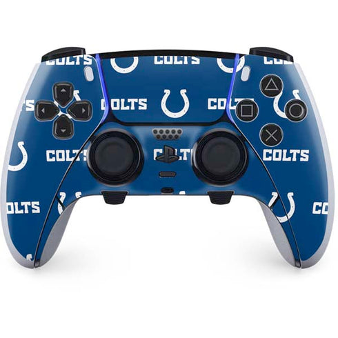 NFL Indianapolis Colts Blitz Series PS5 DualSense Edge Pro Controller Skin