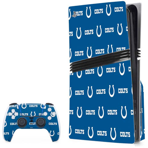 NFL Indianapolis Colts Blitz Series PS5 Pro Disk Bundle Skin