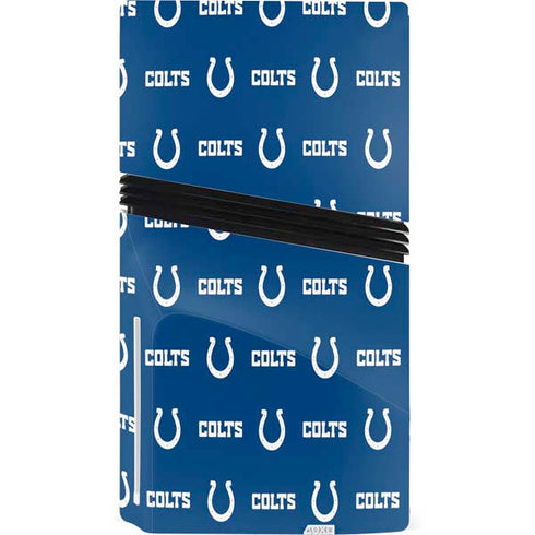 NFL Indianapolis Colts Blitz Series PS5 Pro Disk Console Skin
