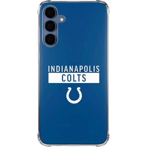 NFL Indianapolis Colts Blue Performance Series Galaxy A55 5G Clear Case
