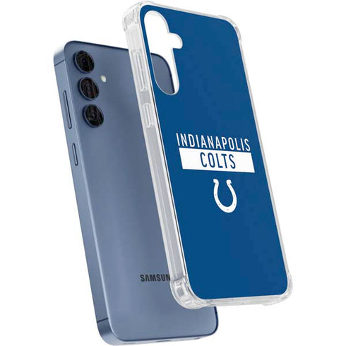 NFL Indianapolis Colts Blue Performance Series Galaxy A55 5G Clear Case