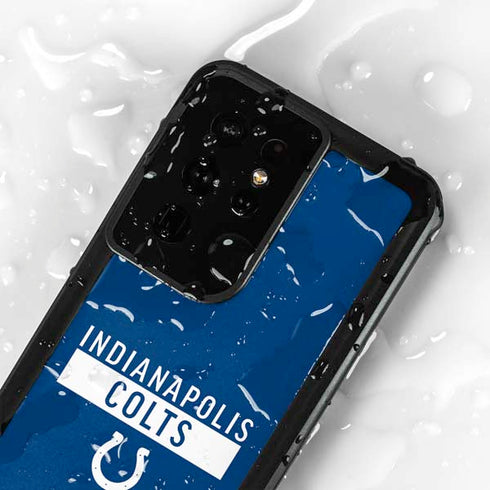 NFL Indianapolis Colts Blue Performance Series Galaxy S24 Ultra Waterproof Case