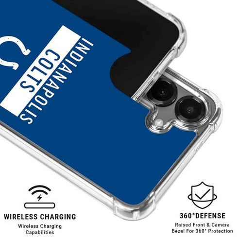 NFL Indianapolis Colts Blue Performance Series Galaxy S26 Clear Case