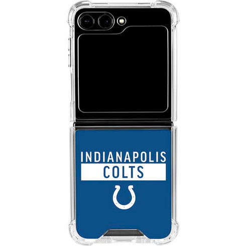 NFL Indianapolis Colts Blue Performance Series Galaxy Z Flip6 Clear Case