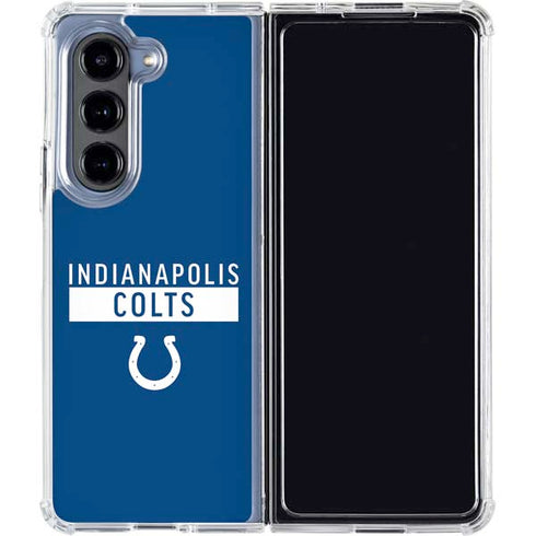 NFL Indianapolis Colts Blue Performance Series Galaxy Z Fold5 5G Clear Case