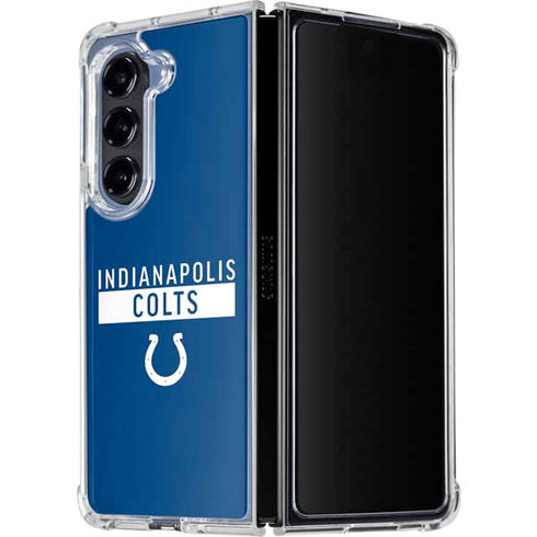 NFL Indianapolis Colts Blue Performance Series Galaxy Z Fold5 5G Clear Case