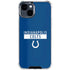 NFL Indianapolis Colts Blue Performance Series iPhone 15 Clear Case