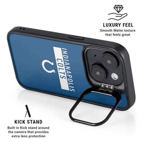 NFL Indianapolis Colts Blue Performance Series iPhone 15 Kickstand Case