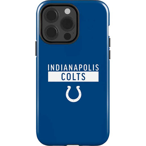 NFL Indianapolis Colts Blue Performance Series iPhone 15 Pro Impact Case
