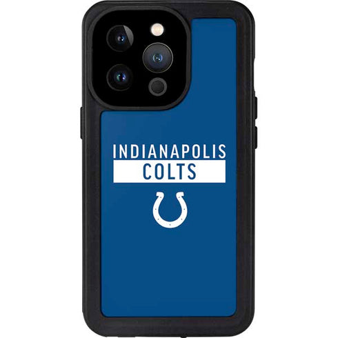 NFL Indianapolis Colts Blue Performance Series iPhone 15 Pro Waterproof Case