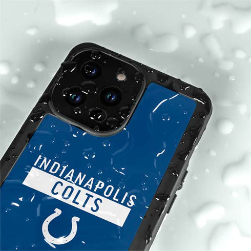 NFL Indianapolis Colts Blue Performance Series iPhone 15 Pro Waterproof Case
