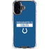 NFL Indianapolis Colts Blue Performance Series iPhone 16 Clear Case