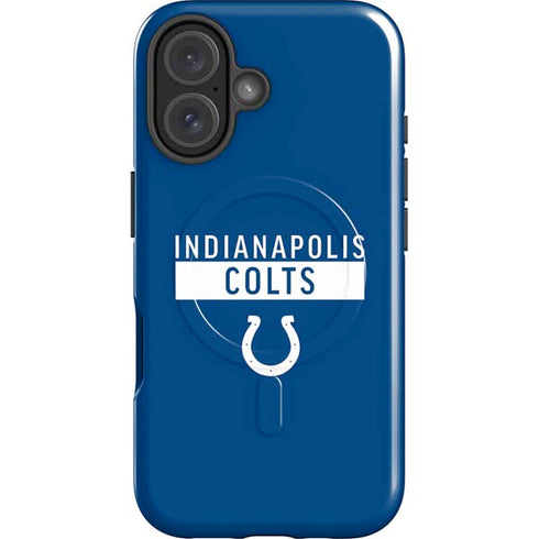NFL Indianapolis Colts Blue Performance Series iPhone 16 Magsafe Impact Case