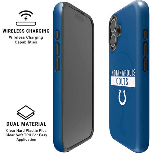 NFL Indianapolis Colts Blue Performance Series iPhone 16 Magsafe Impact Case